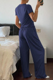 Sports Short Sleeved Shirt Long Pants Two-piece Set