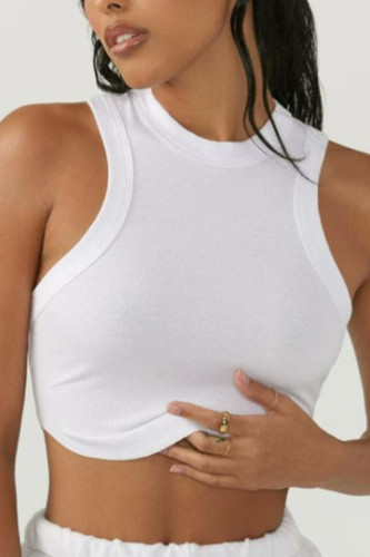 Solid Color Quick-Dry Sleeveless Tank Top