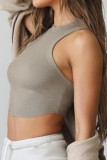 Solid Color Quick-Dry Sleeveless Tank Top