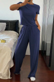 Sports Short Sleeved Shirt Long Pants Two-piece Set