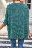 Threaded Round Neck Bat Short Sleeve Shirt