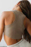 Solid Color Quick-Dry Sleeveless Tank Top