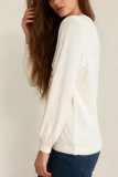Vintage Floral Embroidery Long Sleeved Sweater