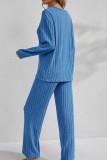 V-neck Shirt Long Pants Home Two-piece Set