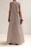 Polka Dot Printed U-neck Sleeveless Dress