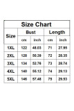 Large Size Striped Printed V-neck T-shirt