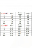 Solid Color Pleated Nine Quarter Sleeve Shirt