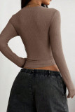 V-neck Slim Fit Long Sleeved Sweater