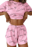 Short Sleeved Shirt Shorts Two-piece Set