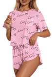 Short Sleeved Shirt Shorts Two-piece Set