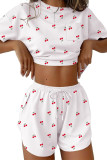 Short Sleeved Shirt Shorts Two-piece Set