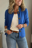 Lapel Single Breasted Versatile Cardigan Jacket