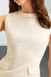 Summer Elegant Sleeveless A-Line Swing Maxi Dress 