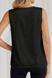 Fashion Satin V-Neck Sleeveless Top
