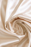 Satin Solid Color Loose Straight Skirt