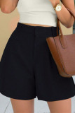 High Waisted Loose Solid Color Straight Leg Pants