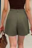 High Waisted Loose Solid Color Straight Leg Pants