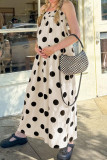 Summer Polka Dot Print Sleeveless Camisole Dress