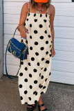 Summer Polka Dot Print Sleeveless Camisole Dress
