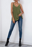 V-neck Sleeveless Backless Camisole Vest