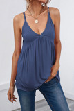 V-neck Sleeveless Backless Camisole Vest