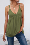 V-neck Sleeveless Backless Camisole Vest