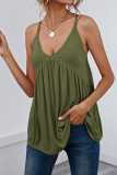 V-neck Sleeveless Backless Camisole Vest