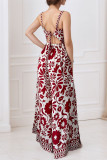 Lace Printed Sleeveless Camisole Jumpsuit