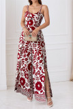 Lace Printed Sleeveless Camisole Jumpsuit