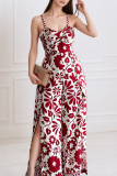 Lace Printed Sleeveless Camisole Jumpsuit