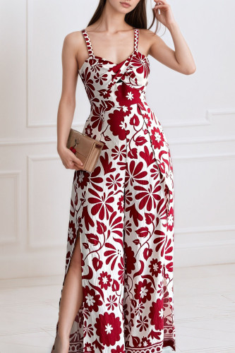 Lace Printed Sleeveless Camisole Jumpsuit