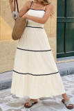 Vacation Style Suspender Butterfly Backless Dress
