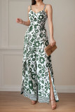 Lace Printed Sleeveless Camisole Jumpsuit