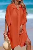 POLO Collar Shirt Beach Short Sleeved Bikini Dress