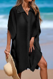 POLO Collar Shirt Beach Short Sleeved Bikini Dress