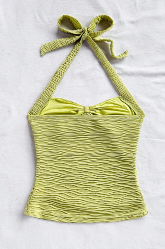 Strap Sleeveless Solid Color Halter Vest