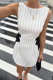 Sleeveless Slim Fit Double-sided Bow Dress