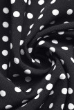 Polka Dot Printed Backless Sleeveless Dress