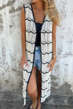 Knitted Sleeveless Cardigan Shawl