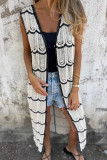 Knitted Sleeveless Cardigan Shawl