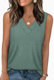Solid Color V-neck Loose Sleeveless Vest