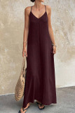 V-neck Backless Sleeveless Camisole Dress