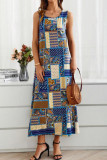 Ethnic Style U-neck Sleeveless Dress