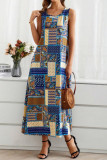 Ethnic Style U-neck Sleeveless Dress