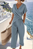 Large Size Short Sleeved Shirt Pants 2-piece Set