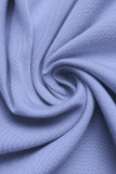 Lotus Short Sleeve V-neck Solid Color Dress