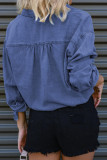 Pocket Loose Long Sleeved Versatile Shirt
