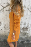 V-neck Solid Color Single Breasted Cardigan