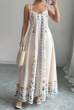 Flower Patterned Sleeveless Camisole Dress