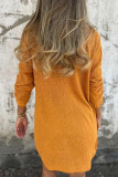 V-neck Solid Color Single Breasted Cardigan